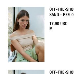 Off the shoulder top Zara